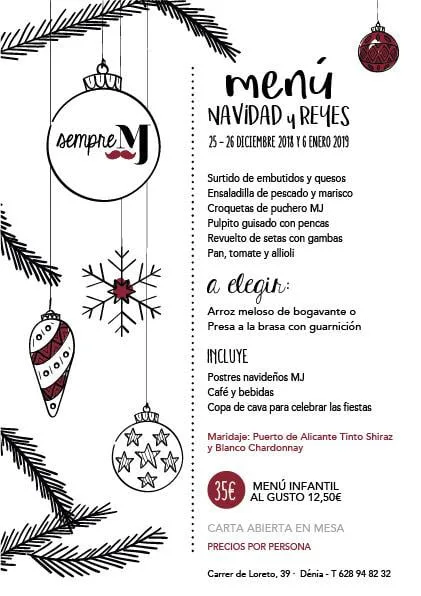Menú de Navidad y Reyes Casa Miguel Juan 1 menu navidad y reyes casa miguel juan