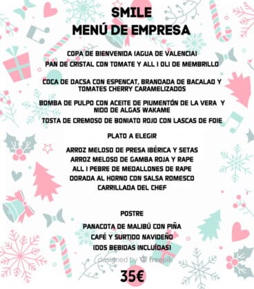 Menú Smile Empresas 2018