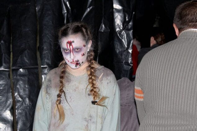 muerta en el tunel del terror