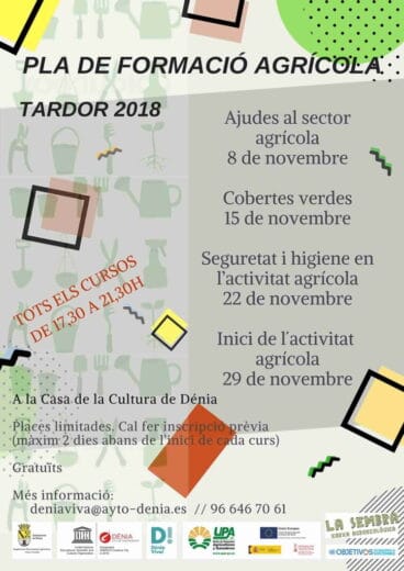 Plan de formación agrícola en Dénia