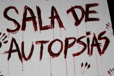 Sala de autopsias del túnel del terror de Dénia