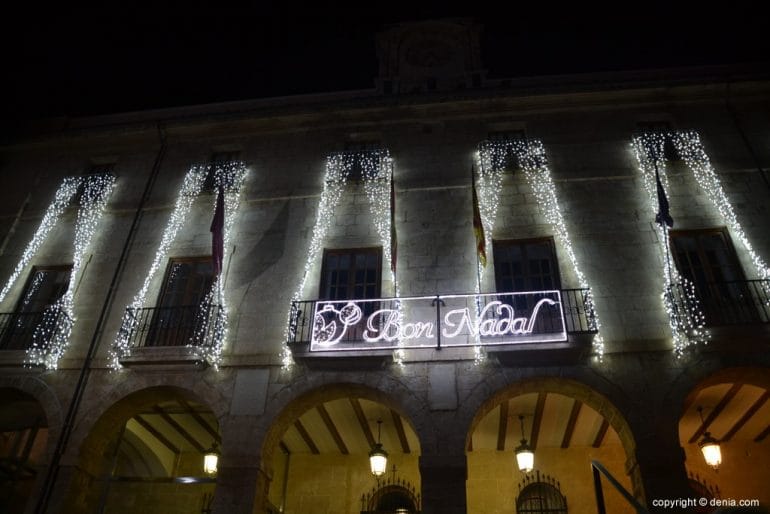 Nit de la Llum Dénia 2018 - Fachada del Ayuntamiento
