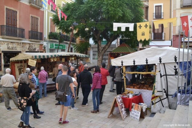 07 mercado medieval denia 2018 plaza de la constitucion