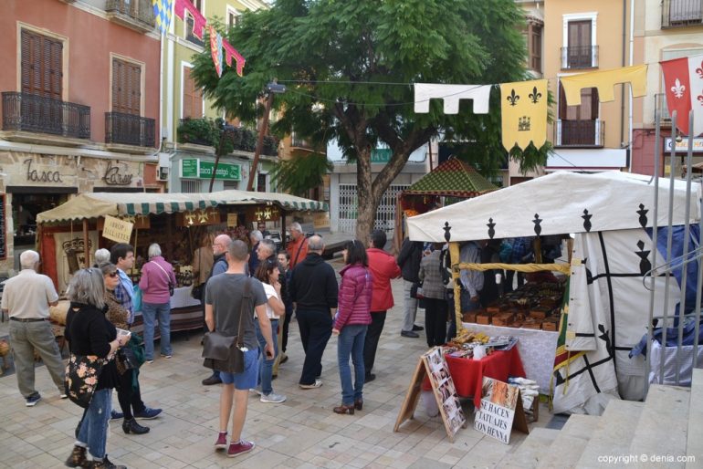 Mercado Medieval Dénia 2018 - plaza de la Constitución