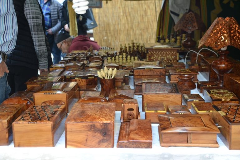 Mercado Medieval Dénia 2018 - cajas de madera