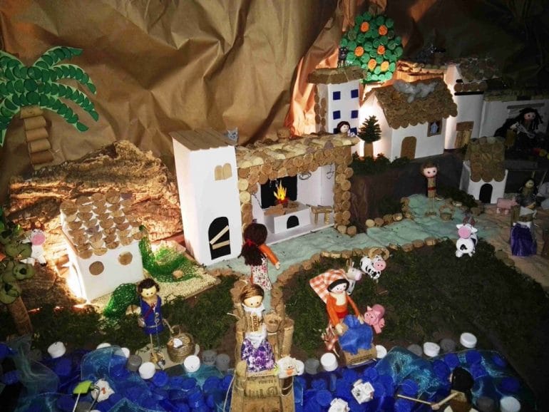 Belén del colegio Cervantes de Dénia
