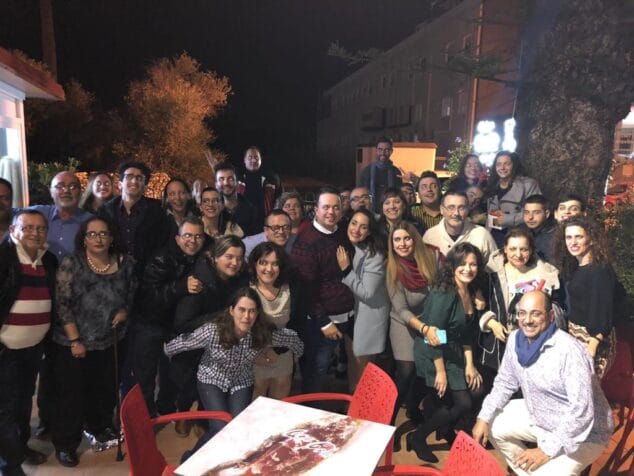 cena de navidad de la falla les roques