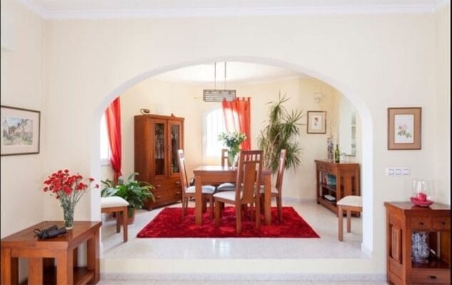 comedor de la casa vacation vilas