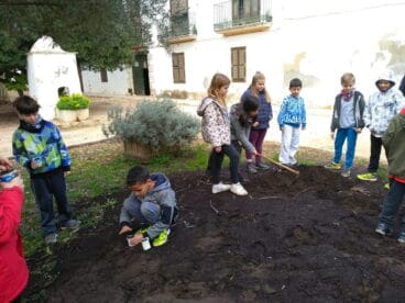 Escolares en el Parque de Torrecremada