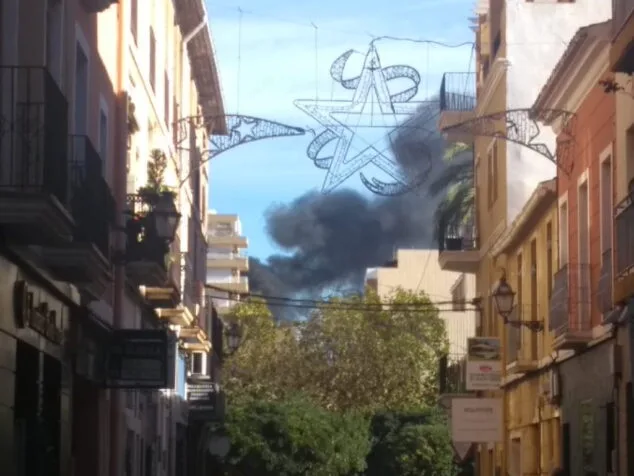 humo desde calle pare pere