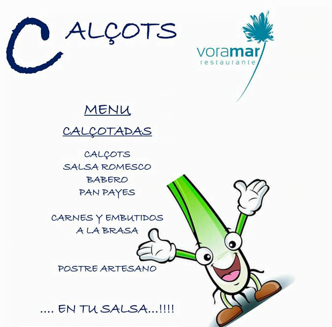 Menú Calçots Restaurante Voramar