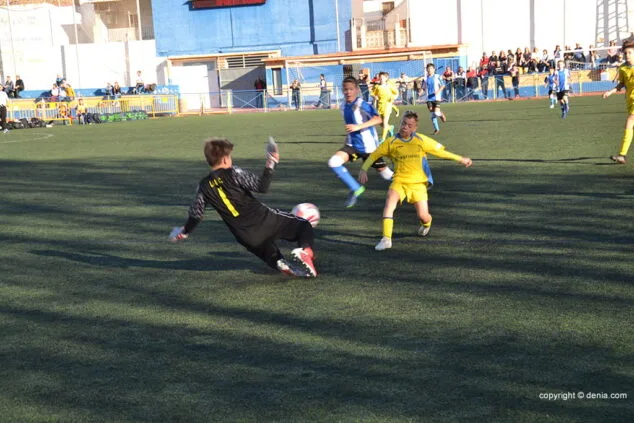 ocasion del alevin de la fb denia ante el hercules cf