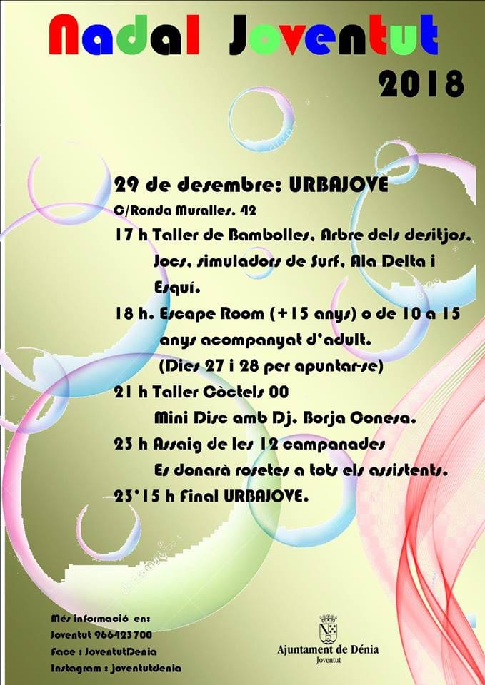 Juventud Dénia abre las inscripciones para la actividad de 'escape room' del Urbajove navideño 1 urbajove