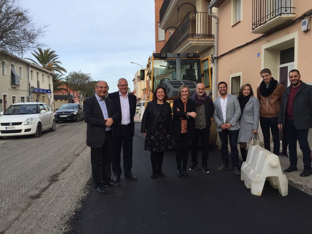 La renovada travesía de la CV-724 por La Xara recuperará la normalidad esta semana tras las obras 1 visita a los trabajos de la carretera de la xara