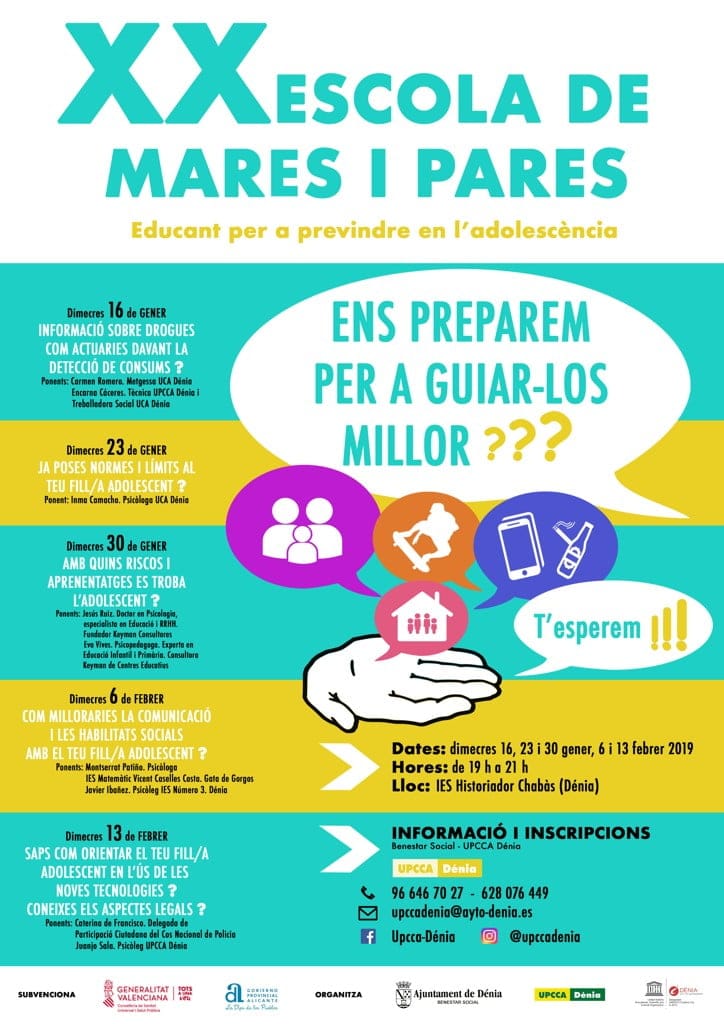 xx edicion de la escuela de padres y madres