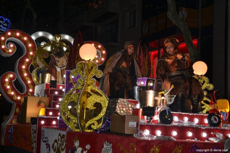 Cabalgata Reyes Magos Dénia 2019 - Carroza de Gaspar