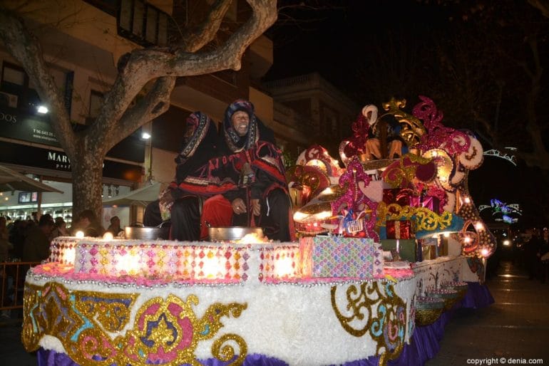 Cabalgata Reyes Magos Dénia 2019 - Carroza de Baltasar
