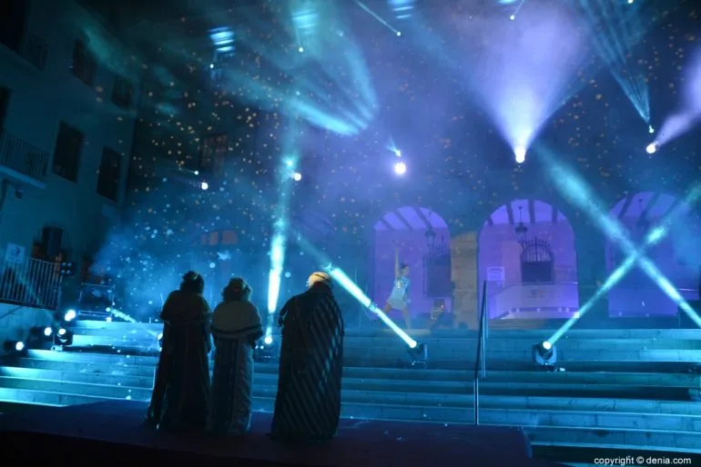 Cabalgata Reyes Magos Dénia 2019 - Espectáculo piro musical