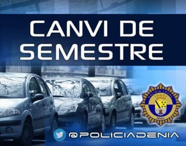 cambio de semestre en el aparcamiento de denia