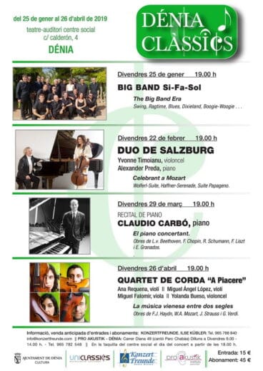 Cartel Dénia Clàssics 2019