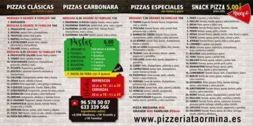 Elige las mejores pizzas con Taormina