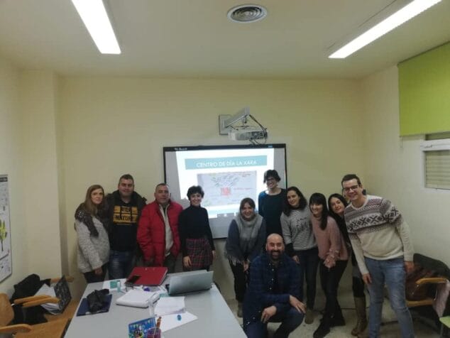 equipo del centro de dia de la xara