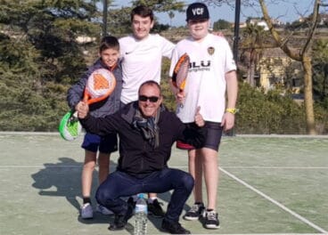 jugadors de pàdel del club tennis denia