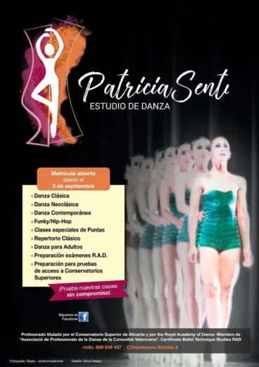 Matricula abierta Estudio de Danza Patricia Senti