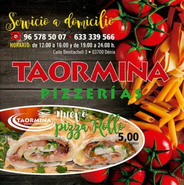 Nueva-carta rollo y pizzas-Pizzeria-Taormina