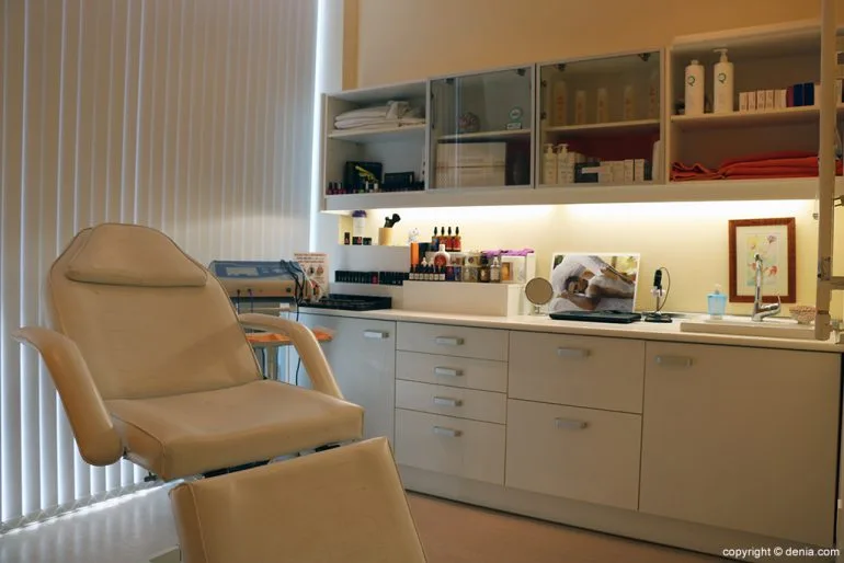 Sala para los tratamientos Yvonne Masajes Estetica Belleza