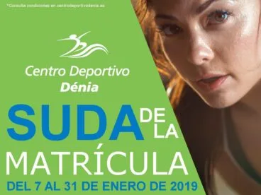 Suda Matrícula Enero Centro Deportivo Dénia