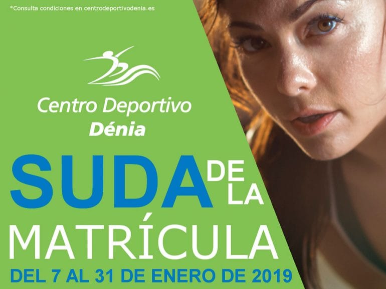 Suda Matrícula Enero Centro Deportivo Dénia