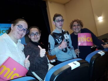 Alumnos del Número 3 en la gala MICE