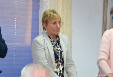 ana barcelo durante su visita a xabia