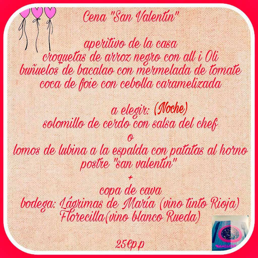 Menús de San Valentín Tapes del Port 2 cena san valentin tapes del port 1