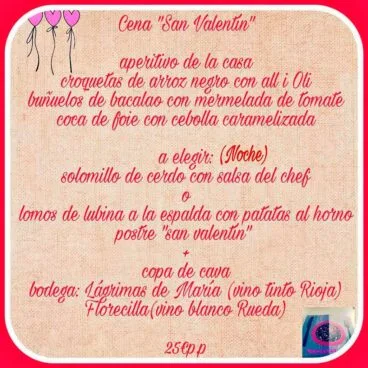 Cena San Valentín Tapes del Port