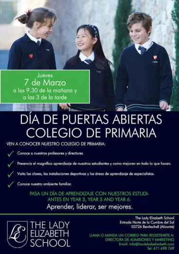 Día de Puertas Abiertas The Lady Elizabeth School