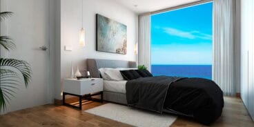 Dormitorio con vistas al mar Las Olas