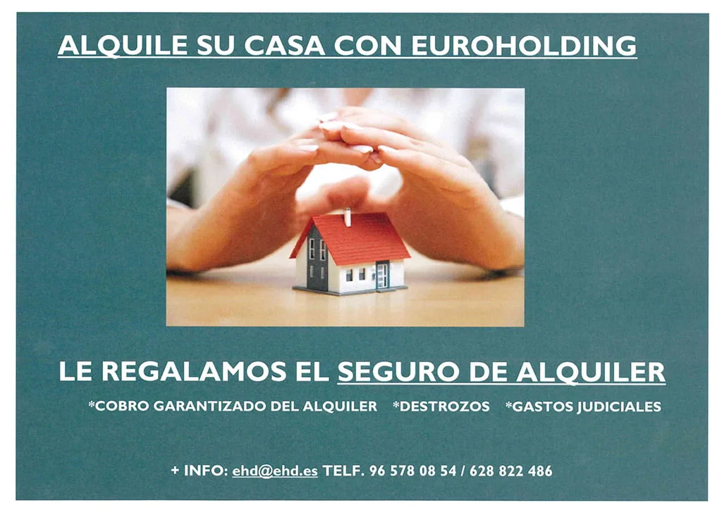 Alquila tu vivienda en Euroholding y te regalan el seguro de alquiler 1 euroholding seguro alquiler