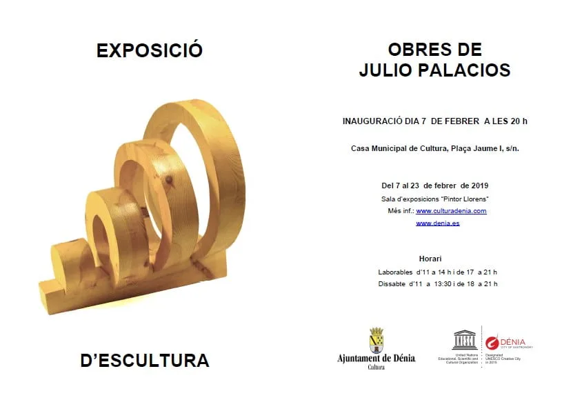 Exposición de esculturas de Julio Palacios 1 exposicion de julio palacios en denia