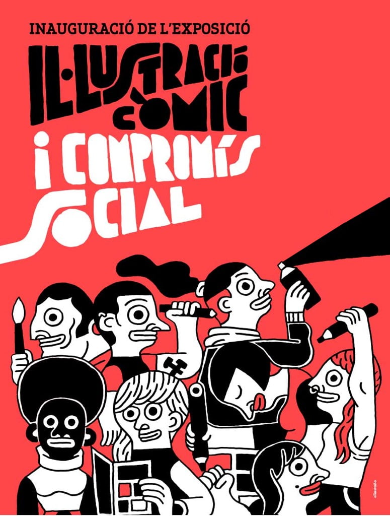 Exposición Ilustració còmic i compromís social