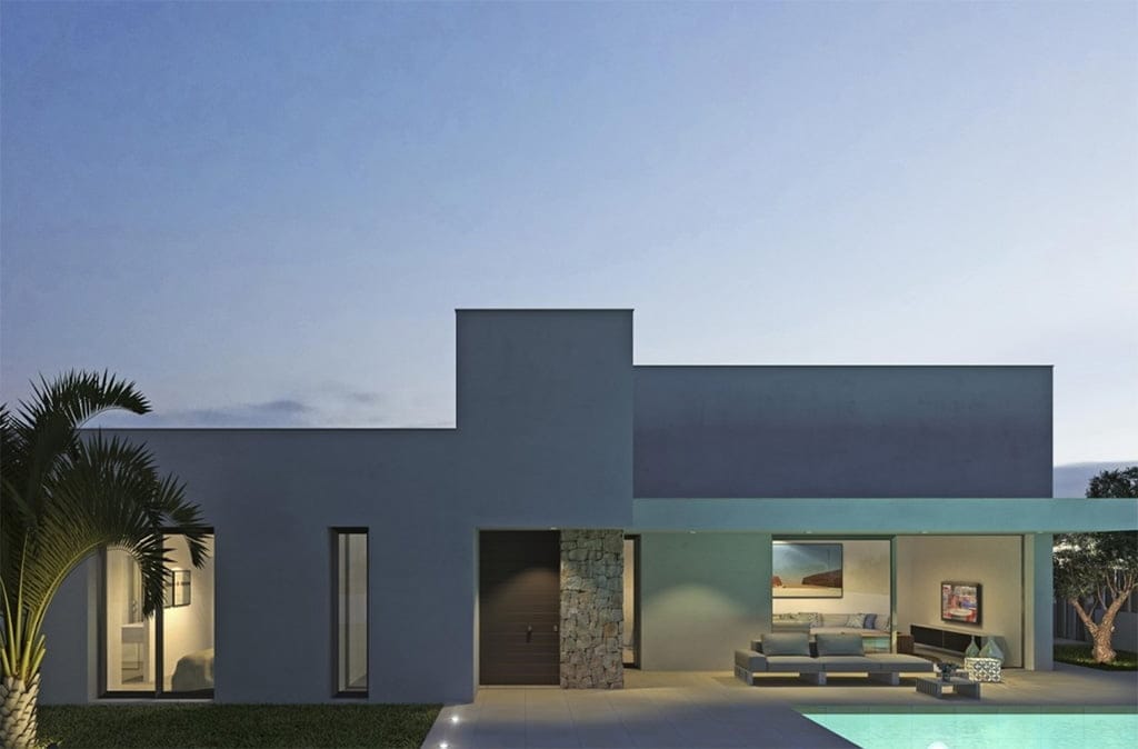 fachada y piscina mls denia inmobiliaria