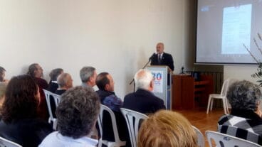 Javier Scotto durante la celebración de los 20 años de la constitución de Jesús Pobre
