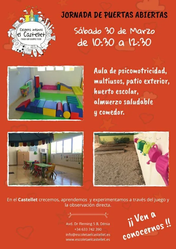 jornada de puertas abiertas escoleta el castellet