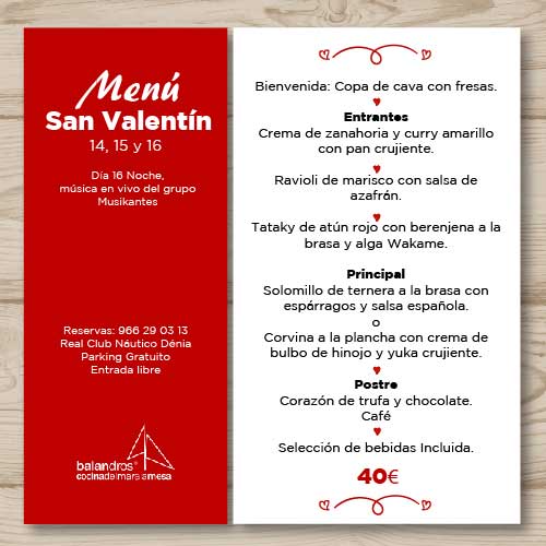 menu san valentin restaurante balandros 1