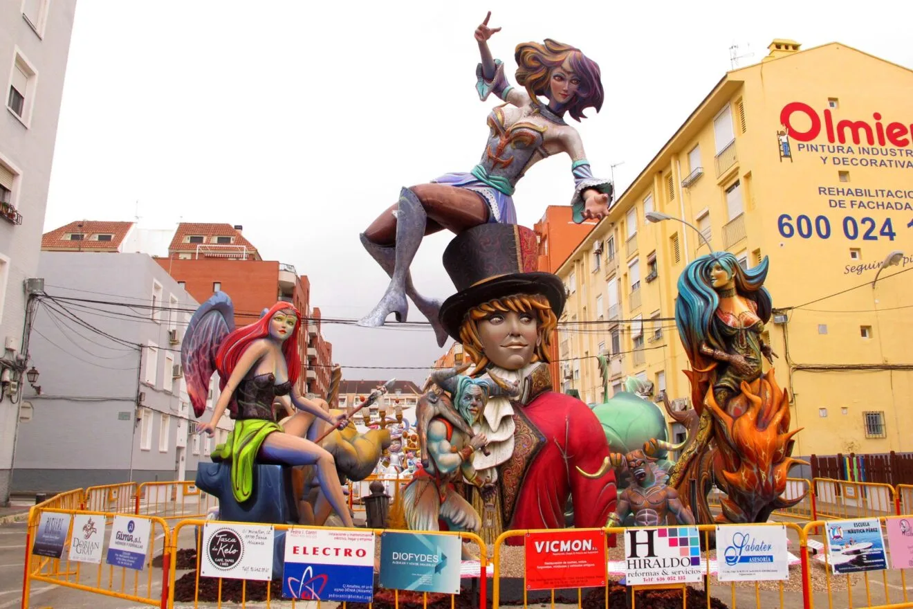 Monumento de la falla Diana en 2022