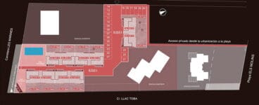 Plano urbanización Residencial Tierra Marina Dénia Playa