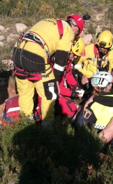 Rescate a una mujer en el Montgó