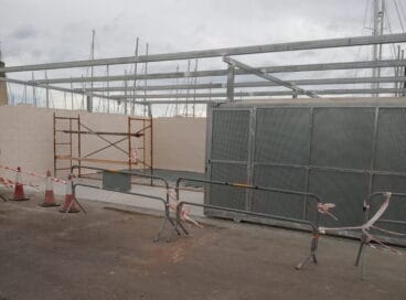 Zona de recogida de residuos de la Cofradía de Pescadores de Dénia