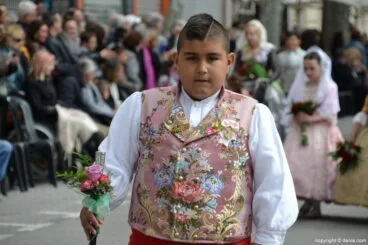 01 Ofrenda de flores fallas Dénia 2019 – Falla Camp Roig